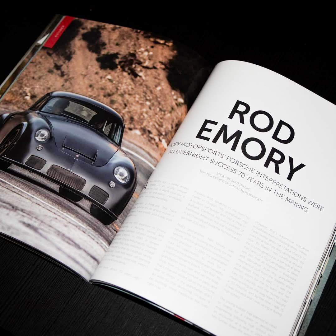 The Rod Emory profile open in Autostrada Magazine.