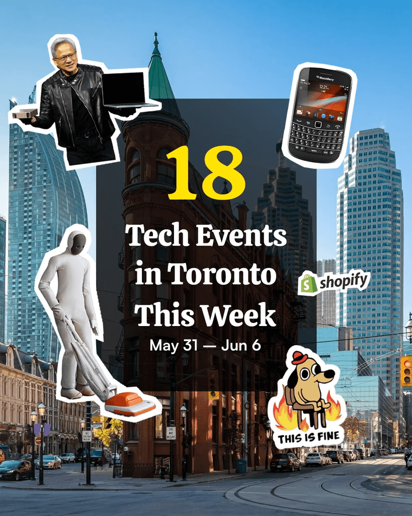 PlanMyFun carousel cover: 18 tech events in Toronto this week.